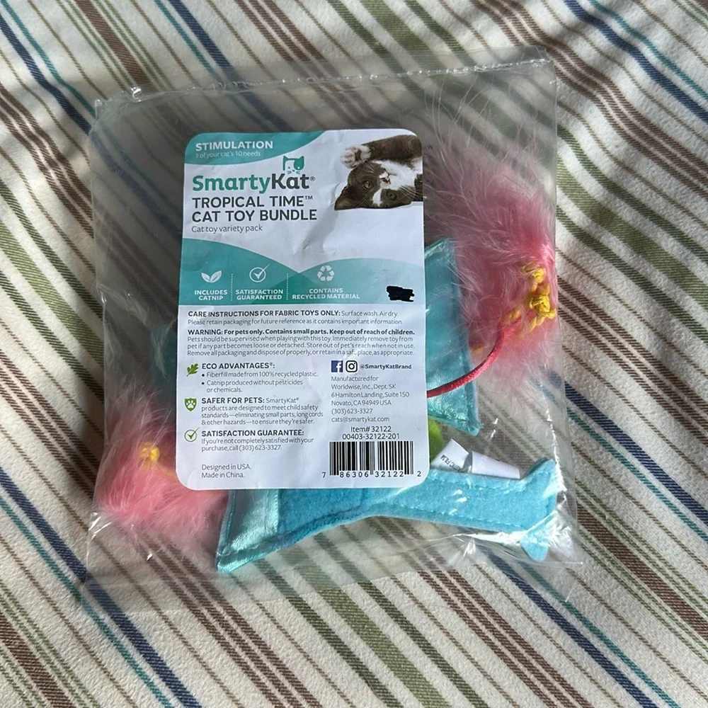 SmartyKat Tropical Time Island Martini Catnip Cat Toys